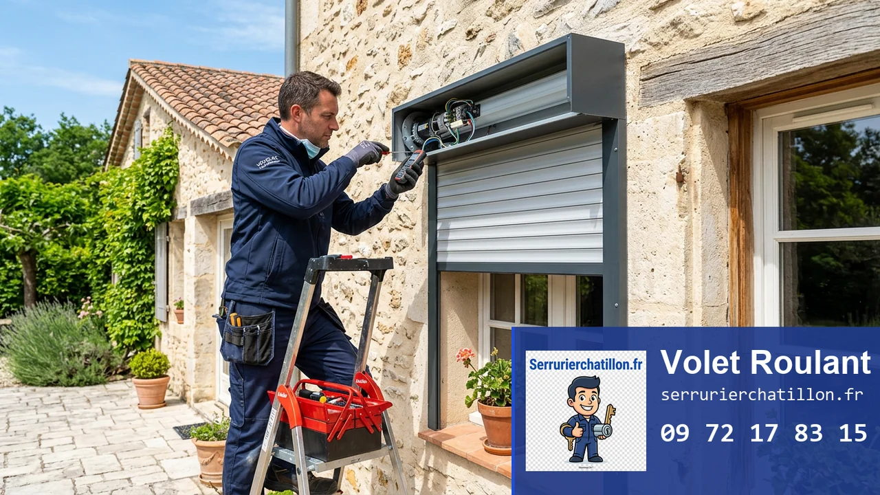 Volet roulant bloqué à Châtillon : causes et solutions